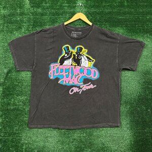 Fleetwood Mac On Tour Rock Band Oversized T-Shirt Size Extra Large